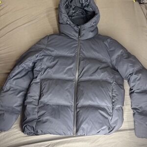 Uniqlo Ultra Puff Black Down Hooded Puffer Jacket Women's Size medium